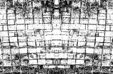 antika elementlerle siyah ve beyaz monokrom dokusu ve retro desenli soyut antika dokusuyla