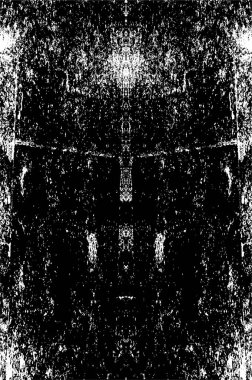 Çatlamış beton ya da taşın kaplama dokusu, yarım ton soyut vektör illüstrasyonu