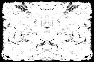  Çizik ve çizgilerle siyah beyaz dokuda soyut vektör arkaplanı