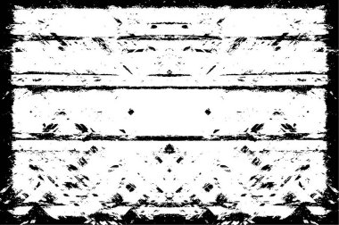  Çizik ve çizgilerle siyah beyaz dokuda soyut vektör arkaplanı