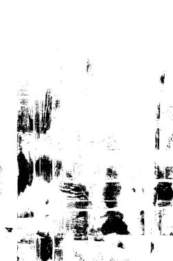  Çizik ve çizgilerle siyah beyaz dokuda soyut vektör arkaplanı