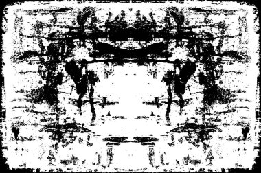  Çizik ve çizgilerle siyah beyaz dokuda soyut vektör arkaplanı