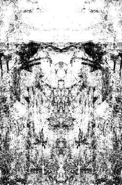 Grunge black and white pattern. Monochrome particles abstract texture. Background of cracks, scuffs, chips, stains, ink spots, lines. Dark design background surface. Gray printing element