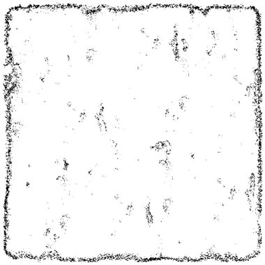 Grunge üst üste biniyor. Soyut siyah-beyaz vektör arkaplanı. Çatlak, leke ve noktalarda kirli desenli tek renkli klasik yüzey. Karanlık korku tarzında eski bir duvar.