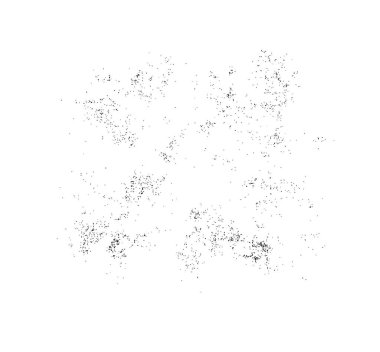 Grunge üst üste biniyor. Soyut siyah-beyaz vektör arkaplanı. Çatlak, leke ve noktalarda kirli desenli tek renkli klasik yüzey. Karanlık korku tarzında eski bir duvar.