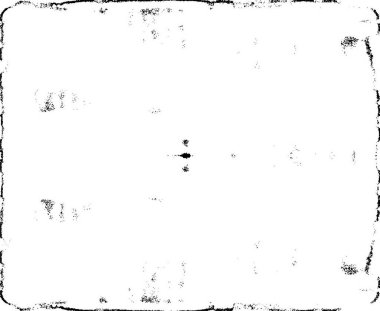Grunge üst üste biniyor. Soyut siyah-beyaz vektör arkaplanı. Çatlak, leke ve noktalarda kirli desenli tek renkli klasik yüzey. Karanlık korku tarzında eski bir duvar.