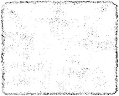 Grunge üst üste biniyor. Soyut siyah-beyaz vektör arkaplanı. Çatlak, leke ve noktalarda kirli desenli tek renkli klasik yüzey. Karanlık korku tarzında eski bir duvar.