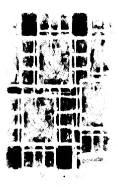 Grunge üst üste biniyor. Soyut siyah-beyaz vektör arkaplanı. Çatlak, leke ve noktalarda kirli desenli tek renkli klasik yüzey. Karanlık korku tarzında eski bir duvar.