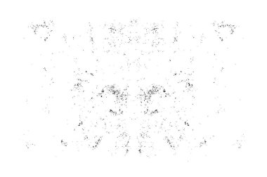 Grunge üst üste biniyor. Soyut siyah-beyaz vektör arkaplanı. Çatlak, leke ve noktalarda kirli desenli tek renkli klasik yüzey. Karanlık korku tarzında eski bir duvar.