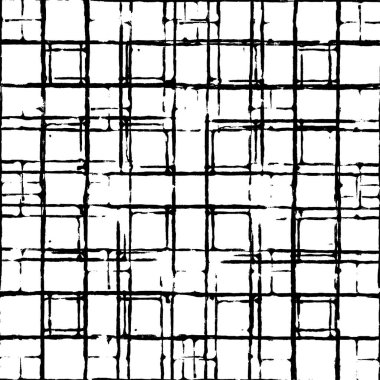 Grunge üst üste biniyor. Soyut siyah-beyaz vektör arkaplanı. Çatlak, leke ve noktalarda kirli desenli tek renkli klasik yüzey. Karanlık korku tarzında eski bir duvar.