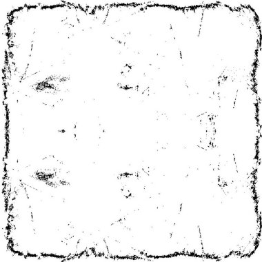 Grunge üst üste biniyor. Soyut siyah-beyaz vektör arkaplanı. Çatlak, leke ve noktalarda kirli desenli tek renkli klasik yüzey. Karanlık korku tarzında eski bir duvar.