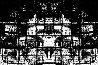 Sert siyah-beyaz dokular. Grunge 'un geçmişi. Soyut doku etkisi. Vektör İllüstrasyonu