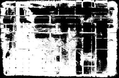 Siyah ve Beyaz Sorunlu Grunge Vektör Kaplama Şablonu. Koyu renkli eskimiş doku. Kirli Yaratıcı Tasarım Arkaplan Elementi