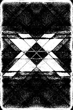 Siyah ve Beyaz Sorunlu Grunge Vektör Kaplama Şablonu. Koyu renkli eskimiş doku. Kirli Yaratıcı Tasarım Arkaplan Elementi