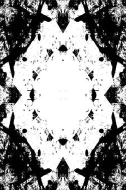 Siyah ve Beyaz Sorunlu Grunge Vektör Kaplama Şablonu. Koyu renkli eskimiş doku. Kirli Yaratıcı Tasarım Arkaplan Elementi