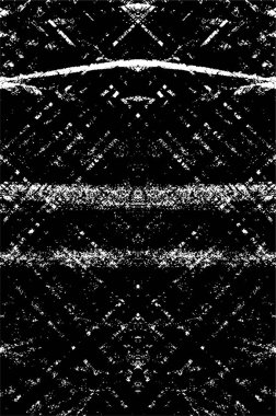 Siyah ve Beyaz Sorunlu Grunge Vektör Kaplama Şablonu. Koyu renkli eskimiş doku. Kirli Yaratıcı Tasarım Arkaplan Elementi