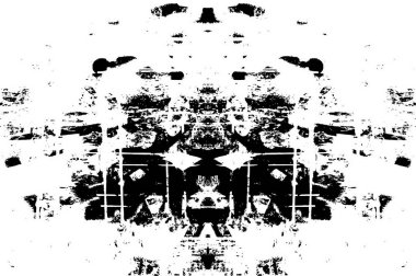 Siyah ve Beyaz Sorunlu Grunge Vektör Kaplama Şablonu. Koyu renkli eskimiş doku. Kirli Yaratıcı Tasarım Arkaplan Elementi