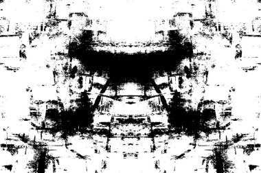 Siyah ve Beyaz Sorunlu Grunge Vektör Kaplama Şablonu. Koyu renkli eskimiş doku. Kirli Yaratıcı Tasarım Arkaplan Elementi