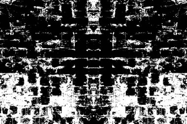 Siyah ve Beyaz Sorunlu Grunge Vektör Kaplama Şablonu. Koyu renkli eskimiş doku. Kirli Yaratıcı Tasarım Arkaplan Elementi