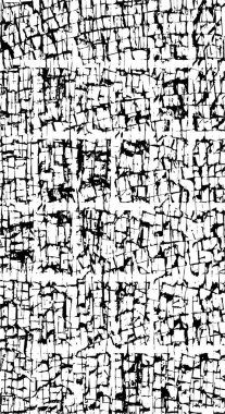 Siyah ve Beyaz Sorunlu Grunge Vektör Kaplama Şablonu. Koyu renkli eskimiş doku. Kirli Yaratıcı Tasarım Arkaplan Elementi