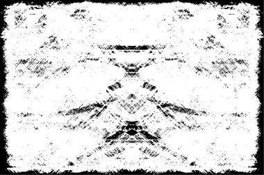 Siyah ve Beyaz Sorunlu Grunge Vektör Kaplama Şablonu. Koyu renkli eskimiş doku. Kirli Yaratıcı Tasarım Arkaplan Elementi