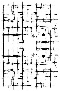 Siyah ve Beyaz Sorunlu Grunge Vektör Kaplama Şablonu. Koyu renkli eskimiş doku. Kirli Yaratıcı Tasarım Arkaplan Elementi