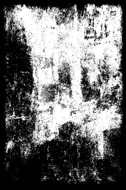 Siyah ve Beyaz Sorunlu Grunge Vektör Kaplama Şablonu. Koyu renkli eskimiş doku. Kirli Yaratıcı Tasarım Arkaplan Elementi