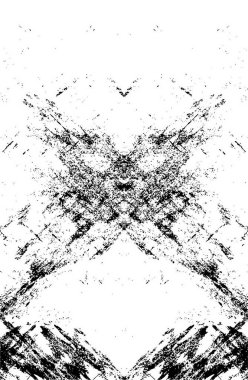 Siyah ve Beyaz Sorunlu Grunge Vektör Kaplama Şablonu. Koyu renkli eskimiş doku. Kirli Yaratıcı Tasarım Arkaplan Elementi