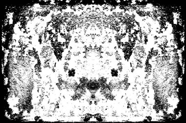 Siyah ve Beyaz Sorunlu Grunge Vektör Kaplama Şablonu. Koyu renkli eskimiş doku. Kirli Yaratıcı Tasarım Arkaplan Elementi