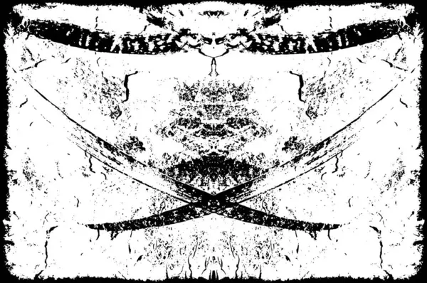 Abstracte Zwart Wit Grunge Achtergrond Met Scheuren — Stockvector