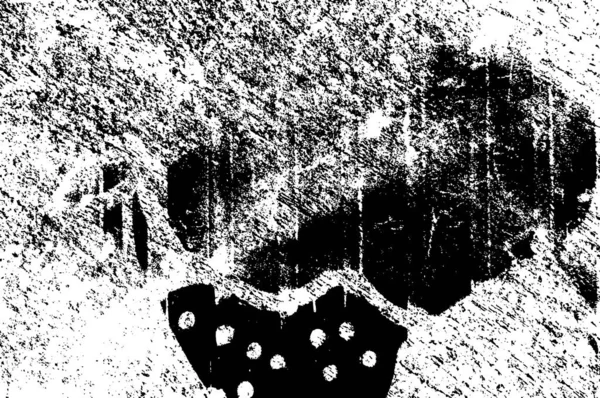 Abstraktní Černobílé Grunge Pozadí Trhlinami — Stockový vektor