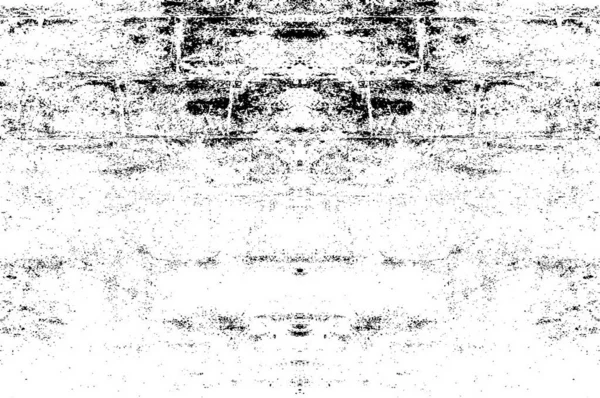 Pozadí Abstraktním Grunge Vzorem Černobílý Symetrický Design — Stockový vektor