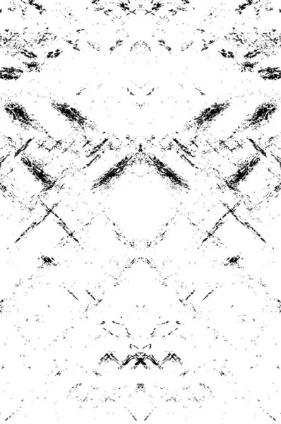 Arrière Plan Avec Motif Grunge Abstrait Conception Symétrique Monochrome — Image vectorielle