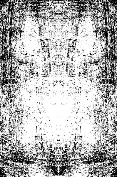 Hintergrund Mit Abstraktem Grunge Muster Monochrom Symmetrisches Design — Stockvektor