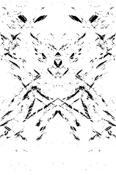 Grunge Texture Fissures Copeaux Taches Modèle Abstrait Articles Imprimés Noir — Image vectorielle