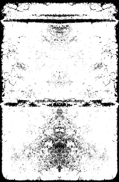Abstrakter Schwarz Weißer Grunge Hintergrund Mit Rissen — Stockvektor