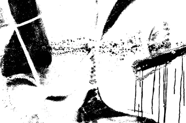 Černá Bílá Monochromatický Starý Grunge Vintage Pozadí — Stockový vektor