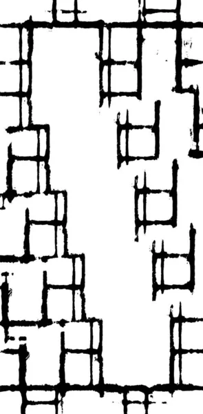 Чорно Біла Монохромна Текстура Вінтажними Елементами Абстрактна Антична Текстура Ретро — стоковий вектор