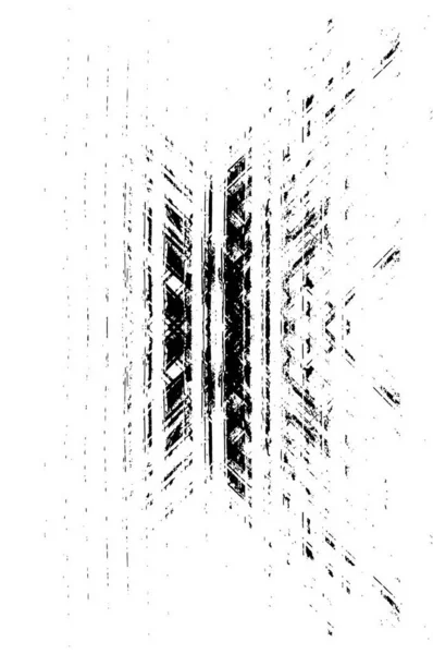 Overlay Textuur Van Gebarsten Beton Steen Halftoon Abstracte Vector Illustratie — Stockvector
