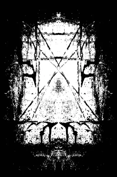 Абстрактный Векторный Фон Черно Белой Текстуре Царапинами Линиями — стоковый вектор