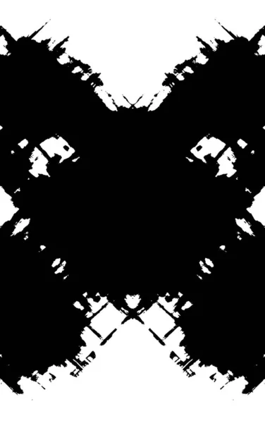 Fond Noir Blanc Avec Motif Grunge Abstrait Conception Symétrique Monochrome — Image vectorielle