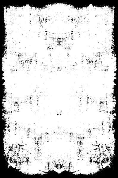 Fondo Blanco Negro Con Patrón Grunge Abstracto Diseño Simétrico Monocromático — Vector de stock