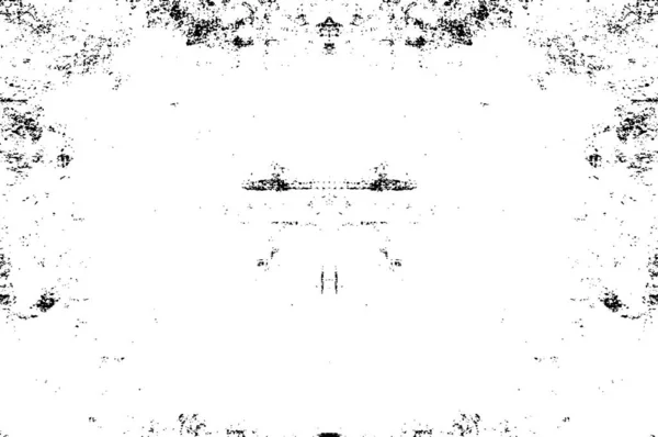 Czarne Białe Tło Abstrakcyjnym Wzorem Grunge Konstrukcja Symetryczna Monochromatyczna — Wektor stockowy