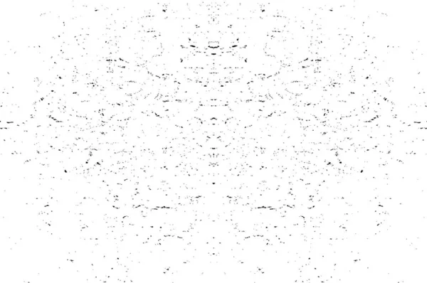 Fondo Blanco Negro Con Patrón Grunge Abstracto Diseño Simétrico Monocromático — Vector de stock