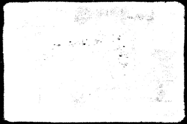 Black White Distressed Grunge Vector Overlay Template Tmavá Zvětralá Textura — Stockový vektor