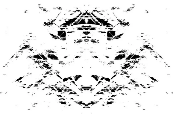 Siyah ve Beyaz Sorunlu Grunge Vektör Kaplama Şablonu. Koyu renkli eskimiş doku. Kirli Yaratıcı Tasarım Arkaplan Elementi