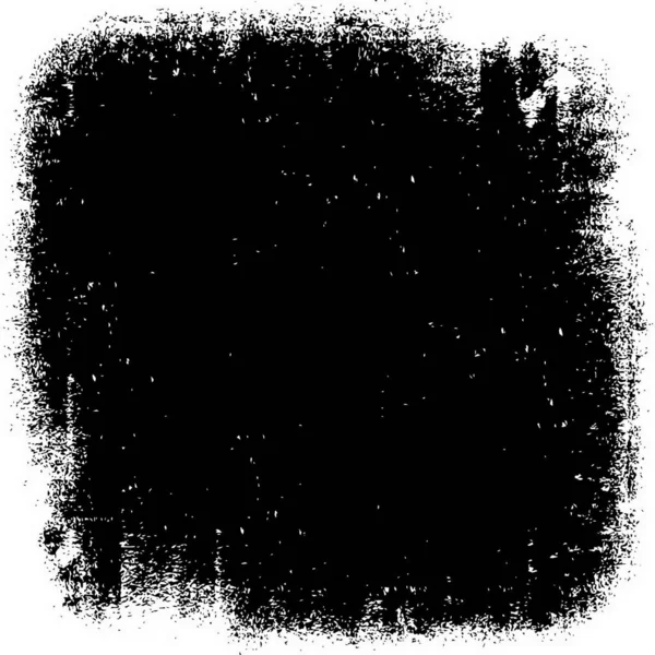 Zwart Wit Distress Grunge Vector Overlay Sjabloon Dark Paint Weathered — Stockvector