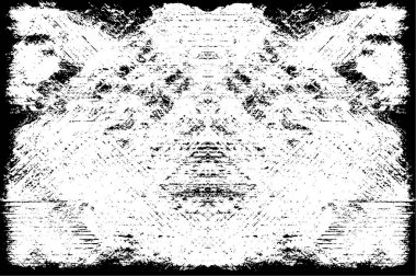 Siyah ve Beyaz Sorunlu Grunge Vektör Kaplama Şablonu. Koyu renkli eskimiş doku. Kirli Yaratıcı Tasarım Arkaplan Elementi