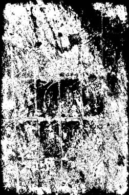 Siyah ve Beyaz Sorunlu Grunge Vektör Kaplama Şablonu. Koyu renkli eskimiş doku. Kirli Yaratıcı Tasarım Arkaplan Elementi