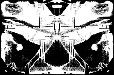 Siyah ve Beyaz Sorunlu Grunge Vektör Kaplama Şablonu. Koyu renkli eskimiş doku. Kirli Yaratıcı Tasarım Arkaplan Elementi